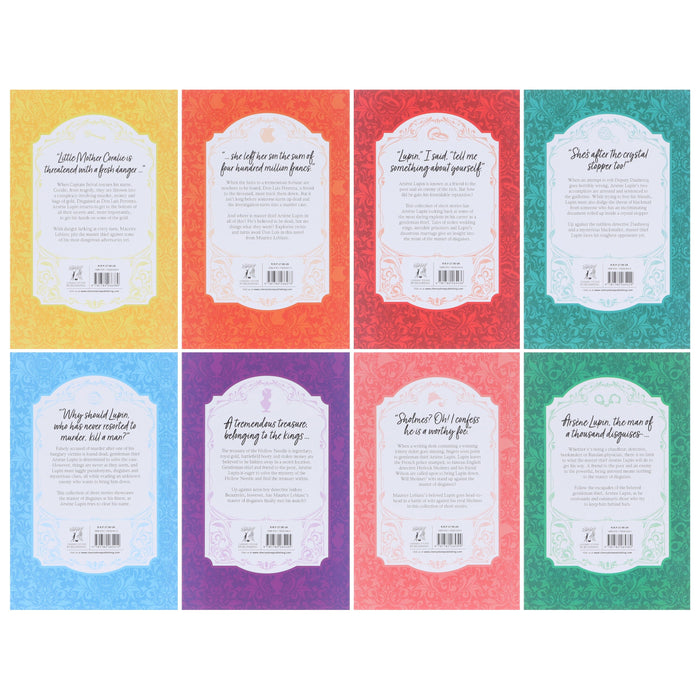 The Complete Collection of Arsene Lupin 8 Books Box Set by Maurice LeBlanc - Age 18 years and up - Paperback Fiction Cherry Stone Publishing