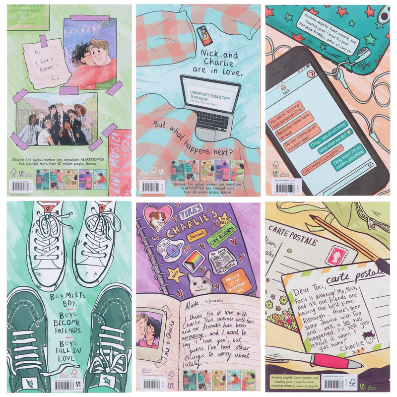 Heartstopper (Vol 1-6) by Alice Oseman 6 Books Collection Set - Ages 13+ - Paperback B2D DEALS Hodder Children’s Books