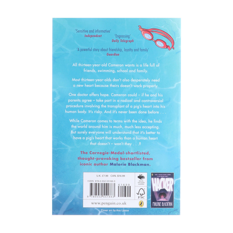 Pig-Heart Boy by Malorie Blackman - Ages 9+ - Paperback 9-14 Penguin Random House