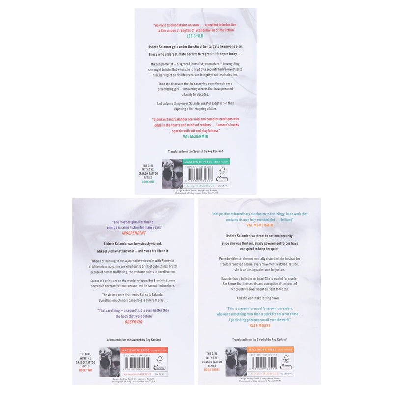 Millennium Series by Stieg Larsson (Volume 1-3) Collection 3 Books Set - Fiction - Paperback Fiction MacLehose Press