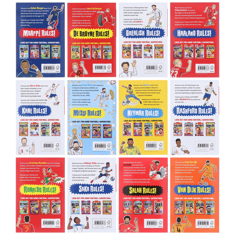Football Superstars 12 Books Collection Set By Simon Mugford & Dan Green - Ages 5+ - Paperback 5-7 Hachette