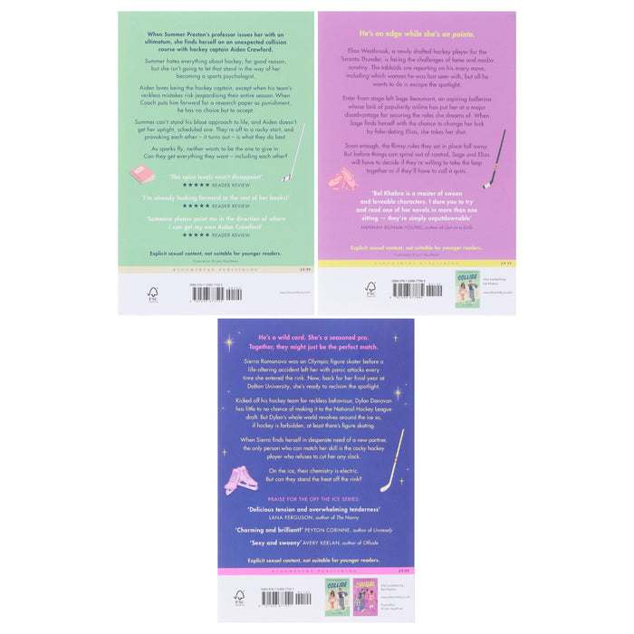 Off the Ice Series By Bal Khabra 3 Books Sprayed Edges Collection Set - Fiction - Paperback Fiction Bloomsbury Publishing