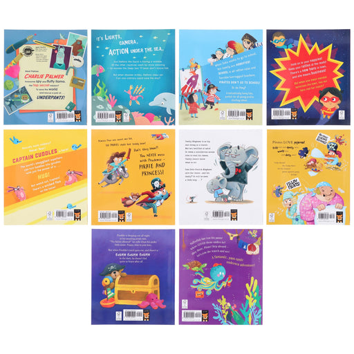 Pirates and Superheroes Series Illustrated 10 Picture Books Collection Set - Ages 3+ - Paperback 3-5 Little Tiger Press Group