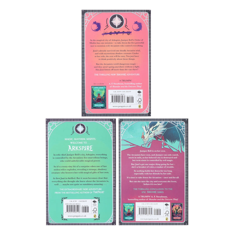 Arkspire Series by Jamie Littler: An Epic Illustrated Adventure 3 Books Collection Set - Ages 8-13 - Paperback 9-14 Penguin Random House
