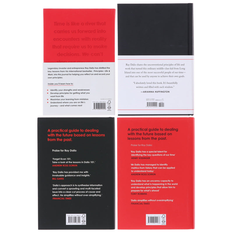 Ray Dalio Collection (Principles: Life and Work, The Changing World Order, How Countries Go Broke & Guided Journal) 4 Books Set - Non Fiction - Hardback Non-Fiction Simon & Schuster