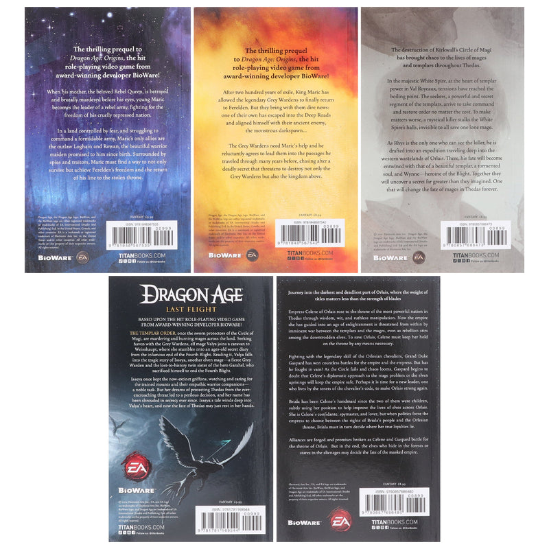 Dragon Age Series by David Gaider: 5 Books Collection Set - Fiction - Paperback Fiction Titan Books Ltd