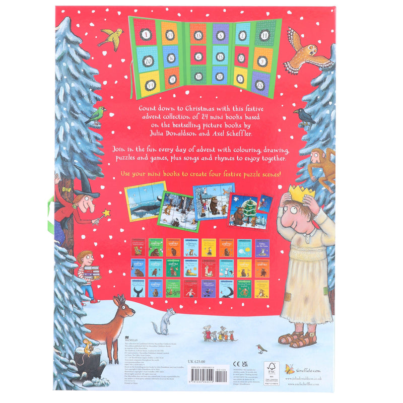 The Gruffalo and Friends Advent Calendar by Julia Donaldson Christmas Countdown With 24 Mini Activity Books - Ages 3-7 - Paperback 5-7 Macmillan