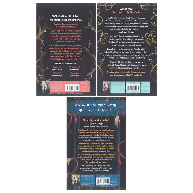 The Prison Healer Series By Lynette Noni 3 Books Collection Set - Fiction - Paperback Fiction Hodder & Stoughton