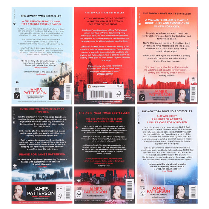 NYPD Red by James Patterson: Books 1-6 Collection Set - Fiction - Paperback Fiction Penguin Random House