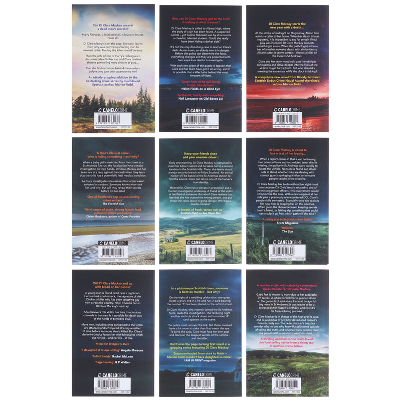 Detective Clare Mackay Series By Marion Todd 9 Books Collection Set - Fiction - Paperback Fiction Canelo