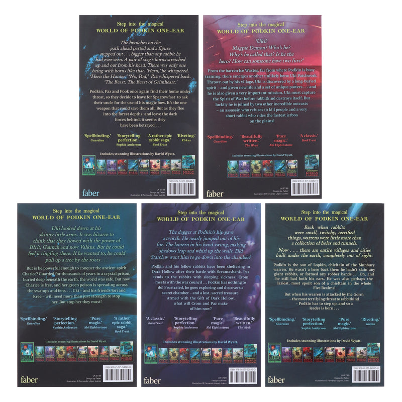 The World of Podkin One-Ear Series by Kieran Larwood 5 Books Collection Set - Ages 9-14 - Paperback 9-14 Faber & Faber