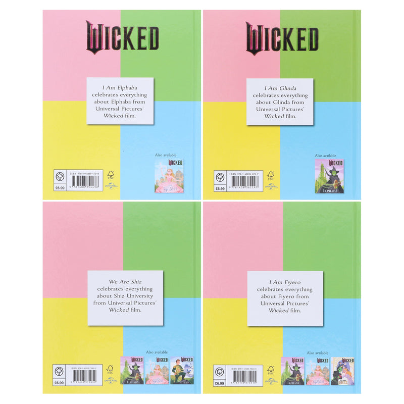 Wicked by Mary Man-Kong Illustrated 4 Books Collection Set With Witch from the West Kids Costume 3-5 Hachette