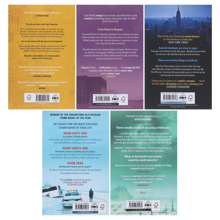 Jack Reacher by Lee Child: Books 11-15 Collection Set - Fiction - Paperback Fiction Penguin Random House