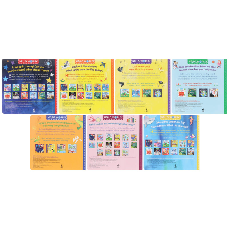 Hello, World! Science, Nature & Culture By Jill Mcdonald: 7 Books Collection Box Set - Ages 1-3 - Board Book 0-5 Penguin