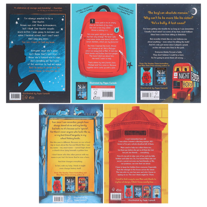 Onjali Q. Rauf Collection 5 Books Set (The Letter with the Golden Stamp and Other Novels) - Ages 8-12 - Paperback 9-14 Hachette