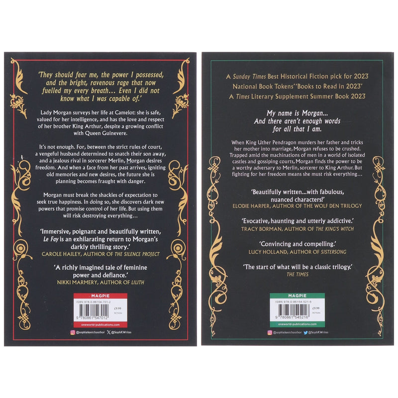 The Morgan Le Fay Trilogy by Sophie Keetch 2 Books Collection Set - Fiction - Paperback Fiction Oneworld Publications