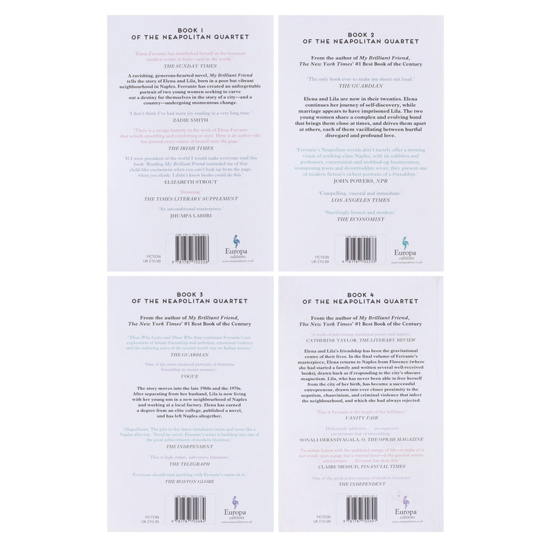 The Neapolitan Quartet by Elena Ferrante 4 Books Collection - Fiction - Paperback Fiction Europa Editions (UK) Ltd