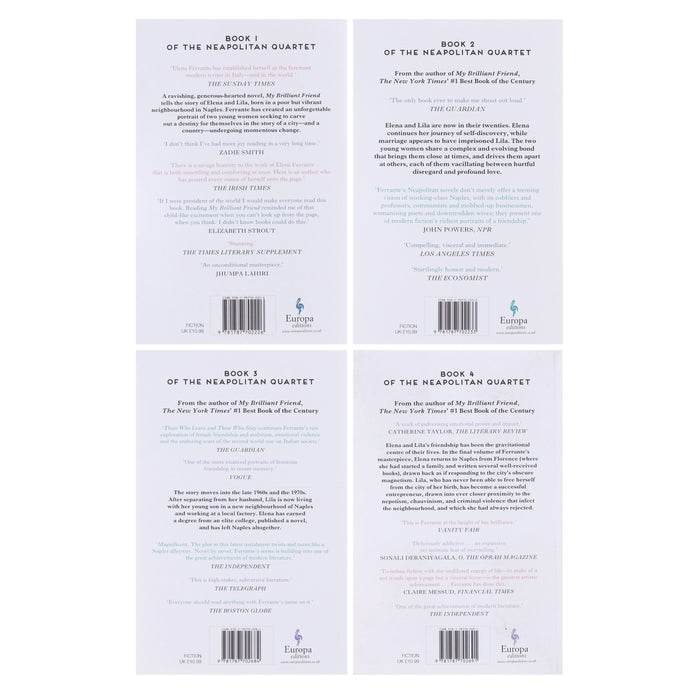 The Neapolitan Quartet by Elena Ferrante 4 Books Collection - Fiction - Paperback Fiction Europa Editions (UK) Ltd