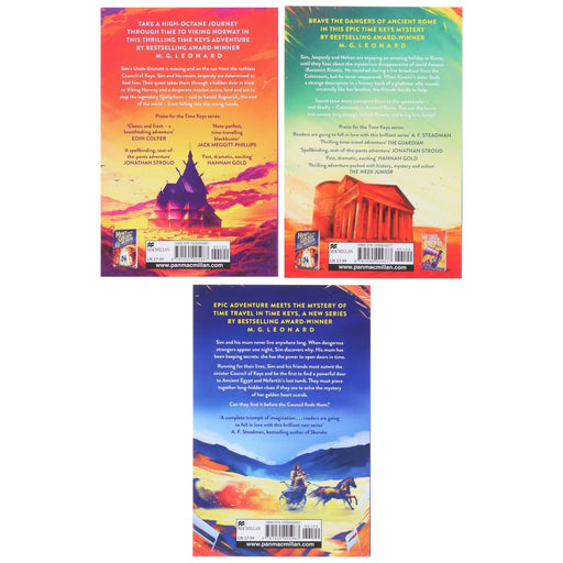 Time Keys Series by M. G. Leonard Illustrated 3 Books Collection Set - Ages 9-11 - Paperback 9-14 Macmillan