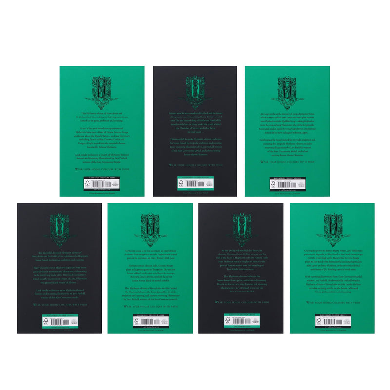 Harry Potter: Hogwarts House Editions - Slytherin 7 Books Box Set by J.K. Rowling - Ages 9+ - Paperback 9-14 Bloomsbury Publishing PLC