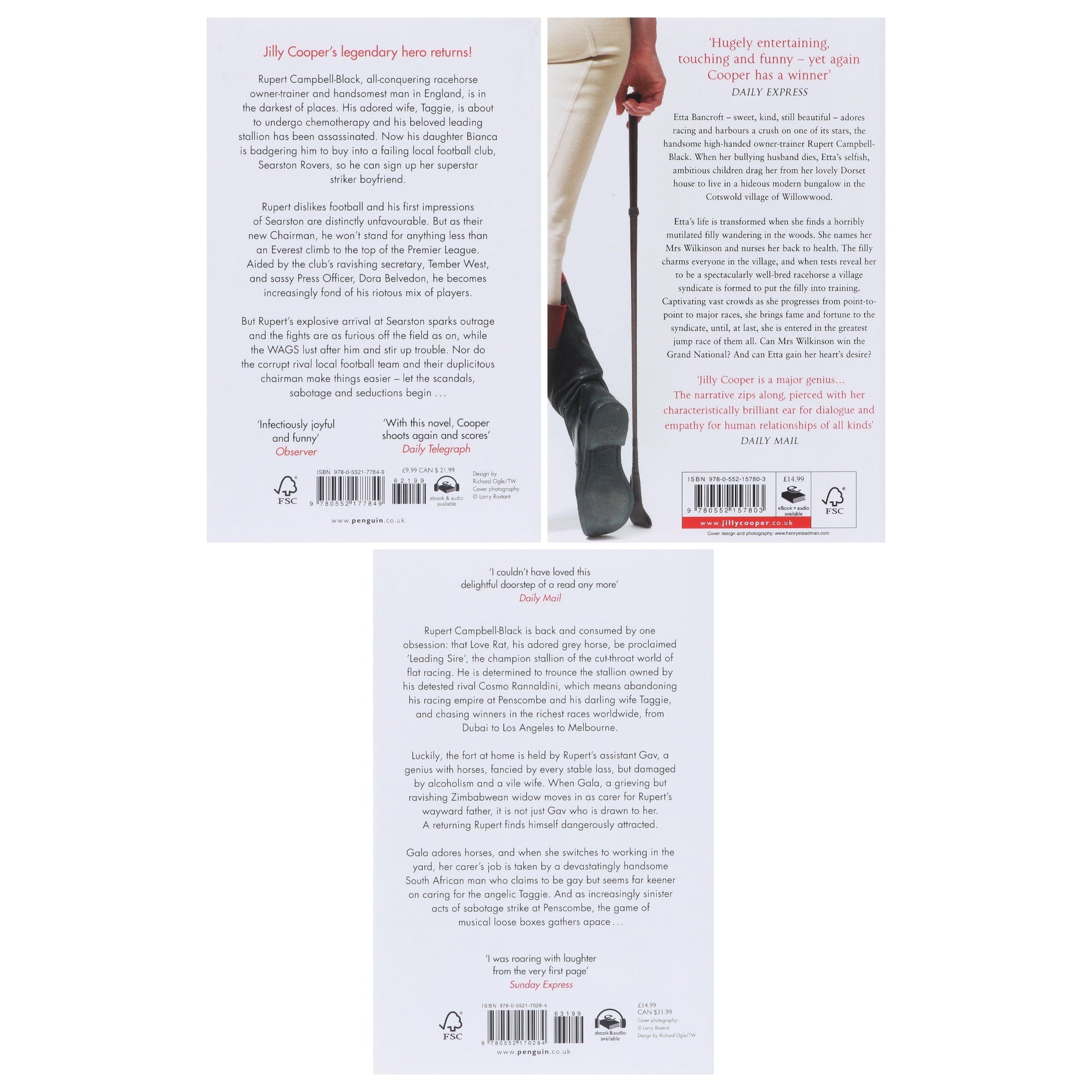 Rutshire Chronicles Series (Book 9-11) By Jilly Cooper: 3 Books Collec ...