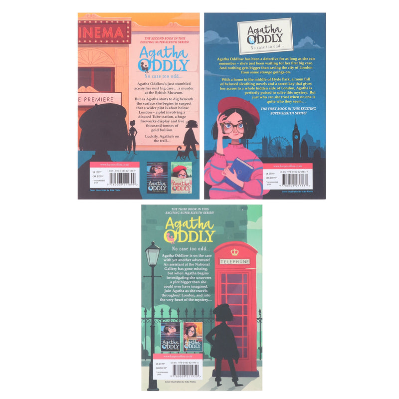 Agatha Oddly Detective Series By Lena Jones 3 Books Collection Set - Ages 11+ - Paperback 9-14 HarperCollins Publishers