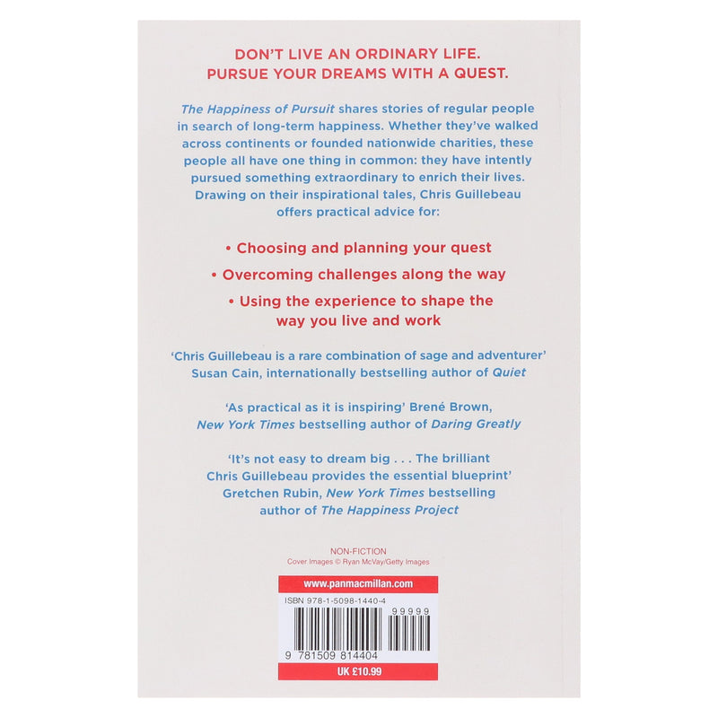 The Happiness of Pursuit: Find the Quest that will Bring Purpose to Your Life by Chris Guillebeau - Non Fiction - Paperback Non-Fiction Pan Macmillan