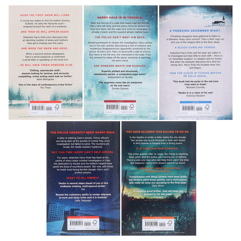Harry Hole Series (Book 6-10) By Jo Nesbo: 5 Books Collection Set - Fiction - Paperback Fiction Penguin