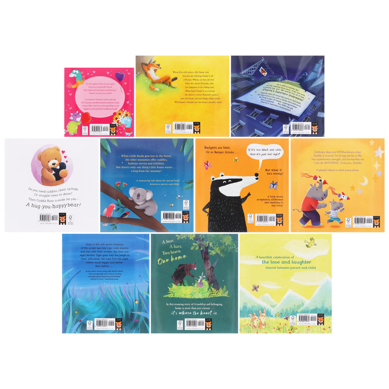 Love And Family Illustrated 10 Picture Books Collection Set - Ages 2+ - Paperback 0-5 Little Tiger Press Group