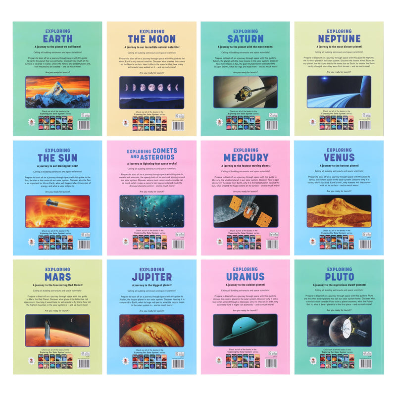 Exploring Our Solar System Series by Emily Kington & Rosie Rowntree 12 Books Collection Set - Ages 5+ - Paperback 5-7 hungrytomato