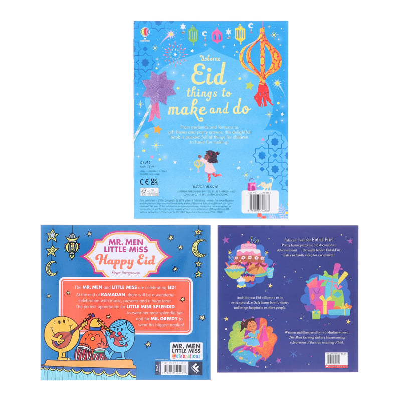 Eid Fun for Kids: Activity Stories & Stickers 3 Books Collection Set - Ages 3-7 - Paperback 0-5 Usborne Publishing Ltd