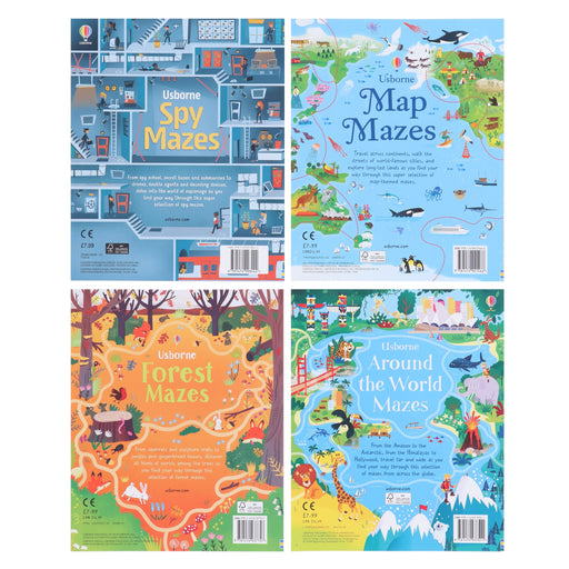Usborne Mazes Series by Sam Smith 4 Books Collection Set - Ages 5+ - Paperback 5-7 Usborne Publishing Ltd