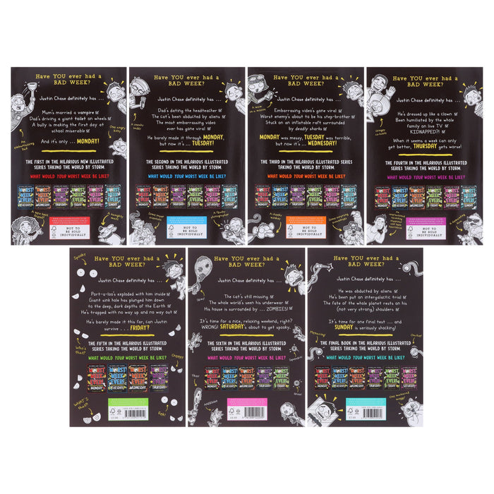 Worst Week Ever! Series By Eva Amores And Matt Cosgrove 7 Books Collection Set - Ages 8+ - Paperback 9-14 Simon & Schuster