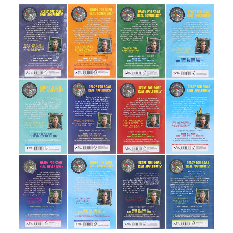 Bear Grylls The Complete Adventures Collection 12 Books Set - Ages 7+ - Paperback 7-9 Bonnier Books Ltd