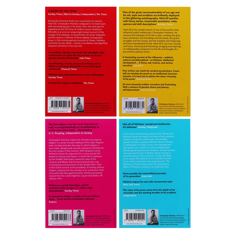 Christopher Hitchens 4 Books Collection Set - Non Fiction - Paperback Non-Fiction Atlantic Books