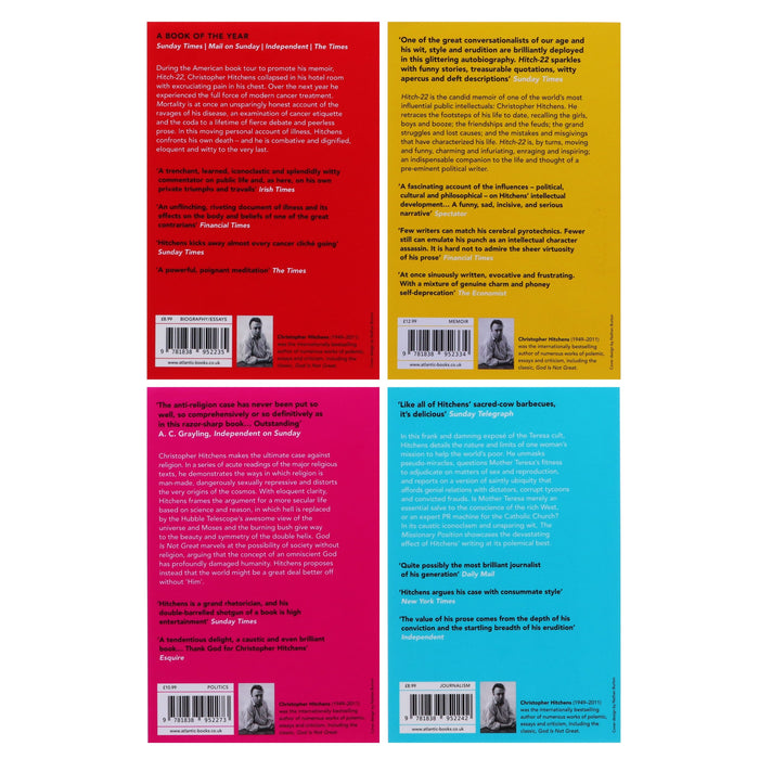 Christopher Hitchens 4 Books Collection Set - Non Fiction - Paperback Non-Fiction Atlantic Books