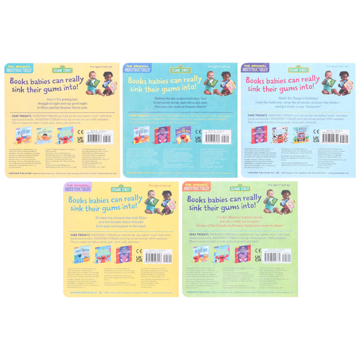 Indestructibles: Sesame Street: by Amy Pixton 5 Picture Books Collection Set - Ages 2-5 Years - Paperback 0-5 Hachette