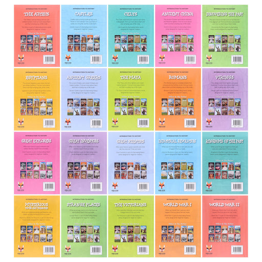 Introduction to History for Beginners Series (1&2) by Jasmine Brooke 20 Books Collection Box Set - Ages 7+ - Paperback 7-9 Fox Eye Publishing