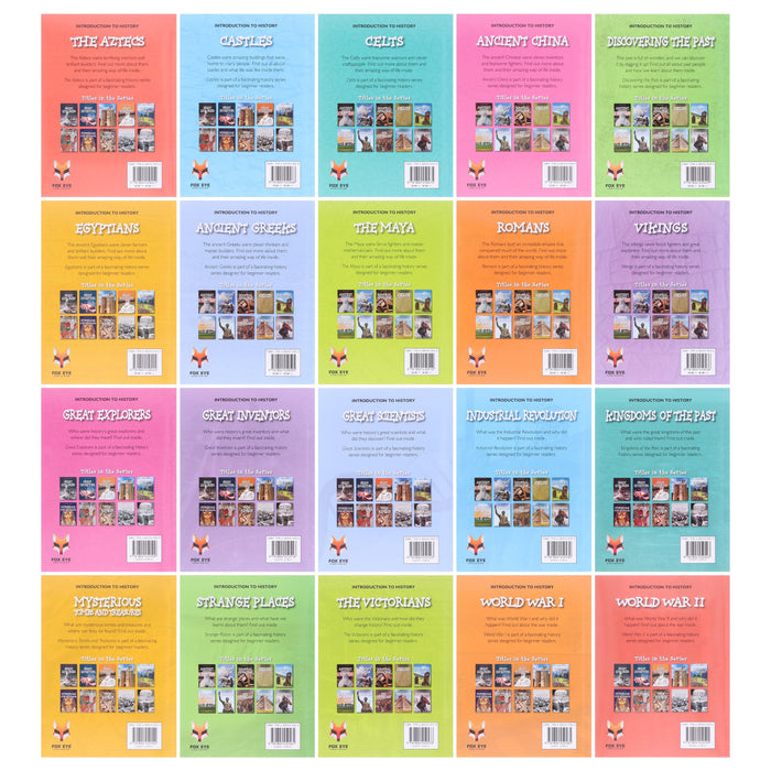 Introduction to History for Beginners Series (1&2) by Jasmine Brooke 20 Books Collection Box Set - Ages 7+ - Paperback 7-9 Fox Eye Publishing