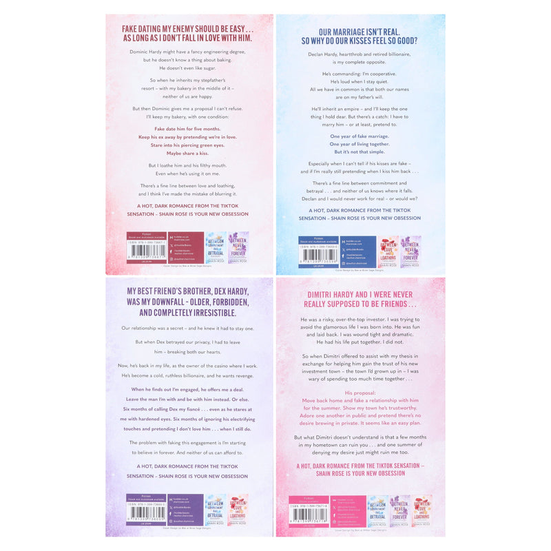 Hardy Billionaires Series By Shain Rose: 4 Books Collection Set - Fiction - Paperback Fiction Hachette