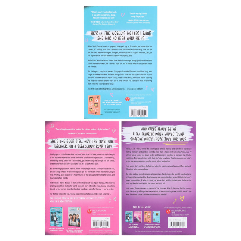 The Heartbreak Chronicles by Ali Novak 3 Books Collection Set - Ages 14+ - Paperback Young Adult Sourcebooks