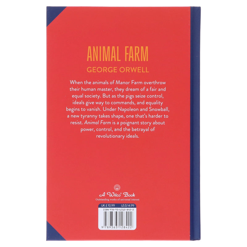 Animal Farm by George Orwell (Deluxe Edition) Sprayed Edge Hardback Fiction Wilco Books