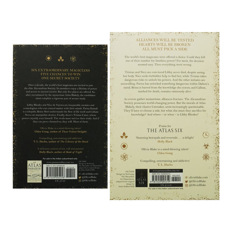 Atlas Series by Olivie Blake 2 Books Collection Set - Fiction - Paperback Fiction Tor Books