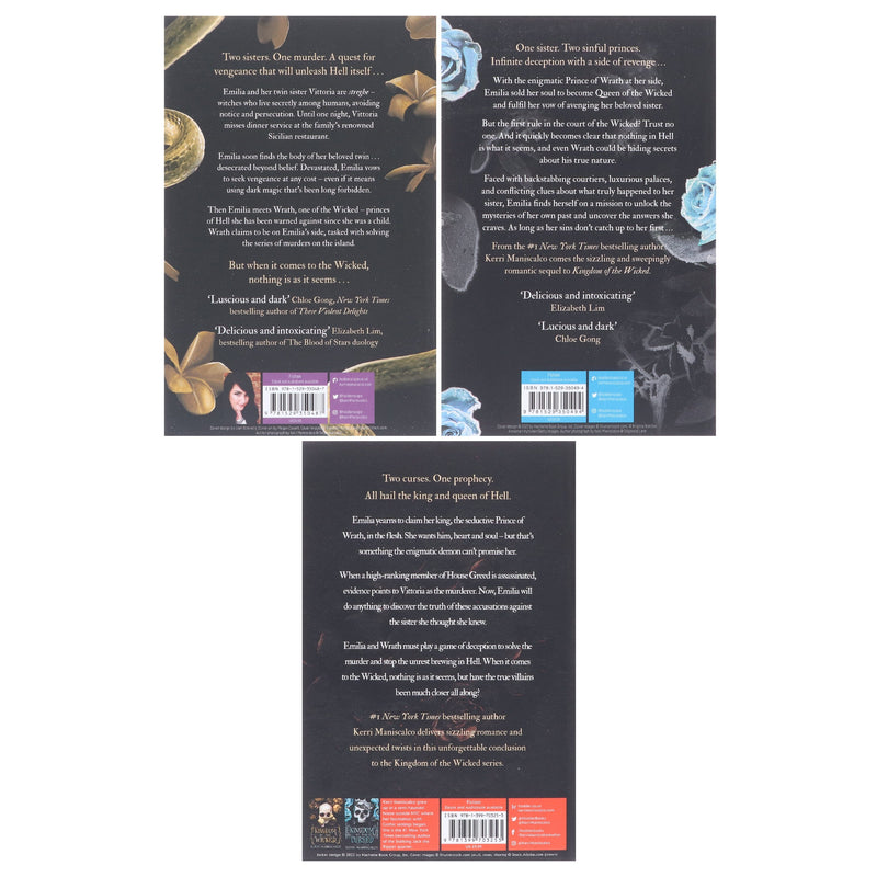 Kingdom of the Wicked Series By Kerri Maniscalco 3 Books Collection Set - Ages 14+ - Paperback Fiction Hodder & Stoughton