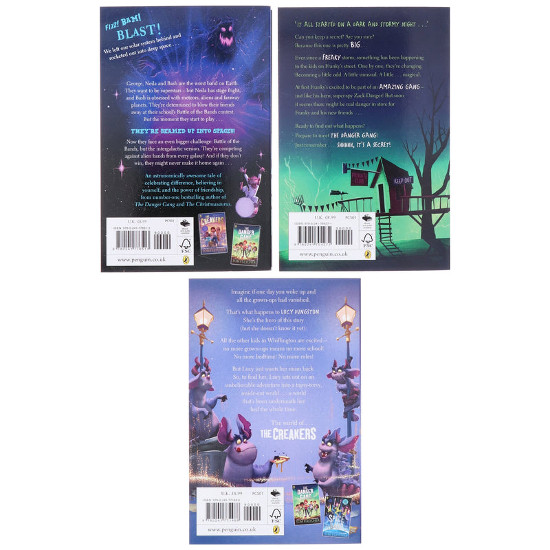 Tom Fletcher Collection (The Creakers, The Danger Gang & Space Band) 3 Books Set - Ages 7-12 - Paperback 7-9 Penguin Random House