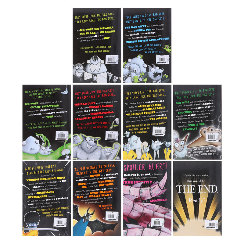 The Bad Guys Episodes by Aaron Blabey: 1-20 Collection 10 Books Set - Ages 7-9 - Paperback