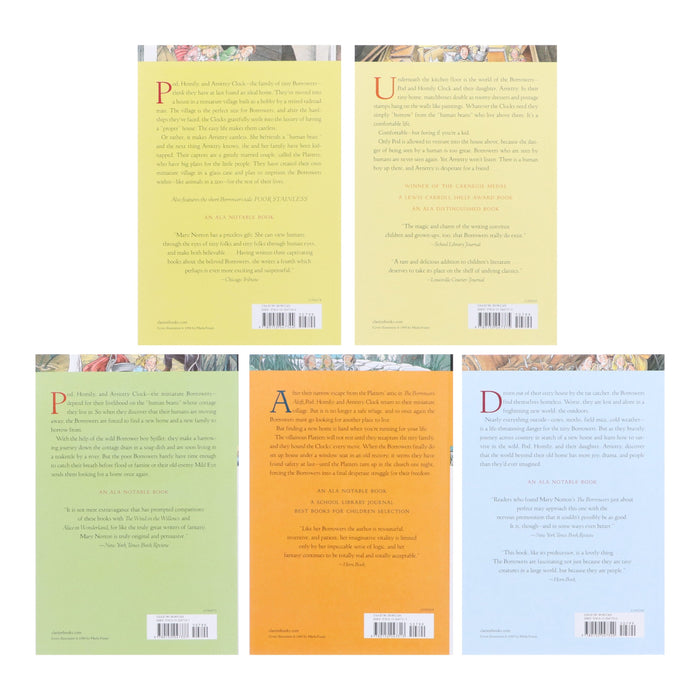 The Borrowers Series By Mary Norton 5 Books Collection Set - Ages 8-12 - Paperback 7-9 Clarion Books