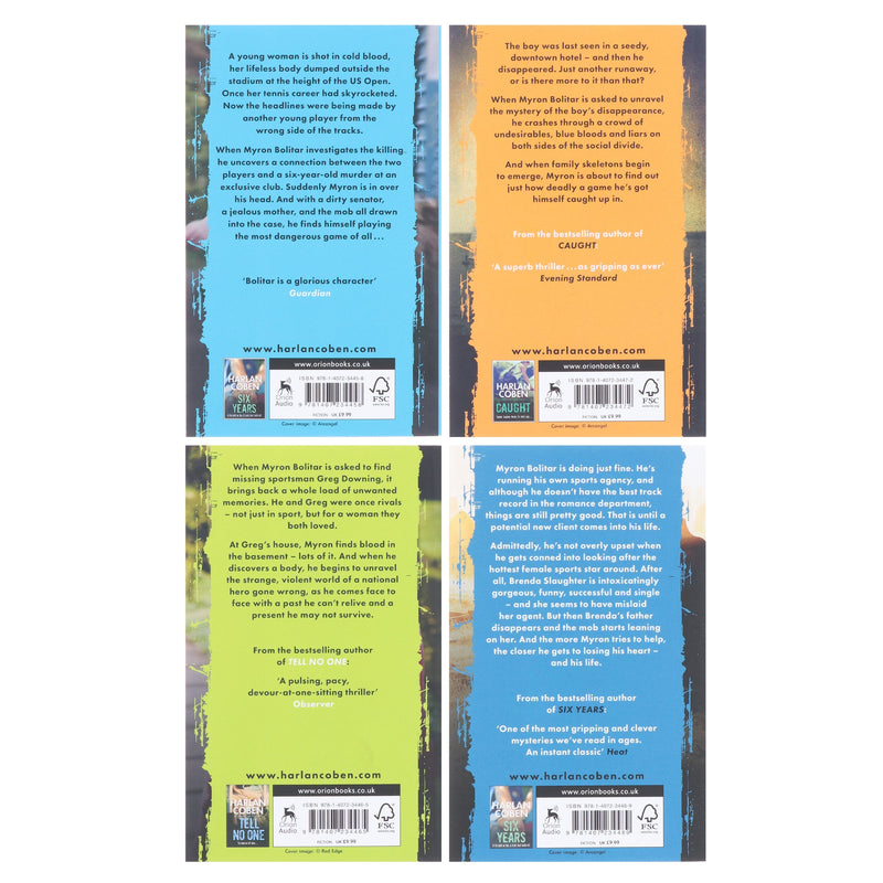 Myron Bolitar Series by Harlan Coben 4 Books Collection Set - Fiction - Paperback Fiction Hachette