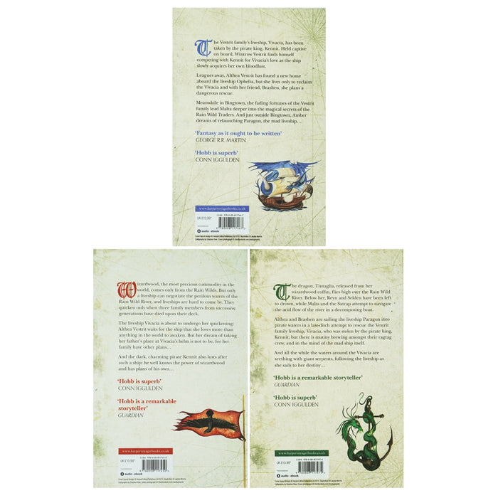 Liveship Traders Trilogy by Robin Hobb 3 Books Collection Set - Fiction - Paperback Fiction HarperVoyager