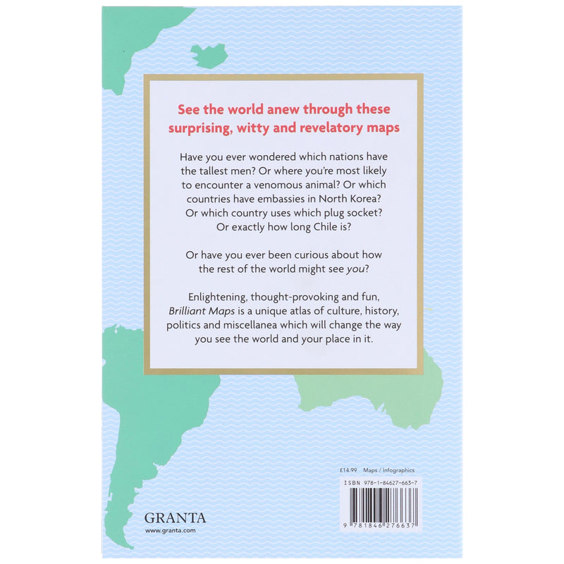 Brilliant Maps: An Atlas for Curious Minds by Ian Wright - Non Fiction - Paperback Non-Fiction Granta Books